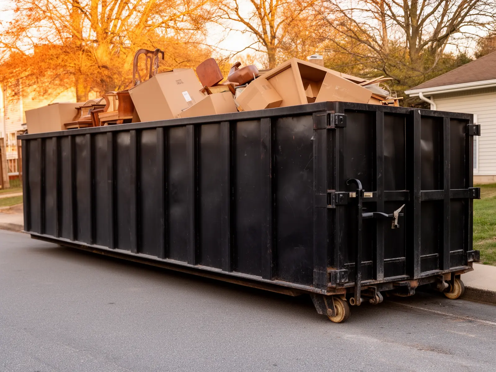 Roll-off dumpster from Ken's Greenvale Dumpster Service LLC in Greenvale, NY
